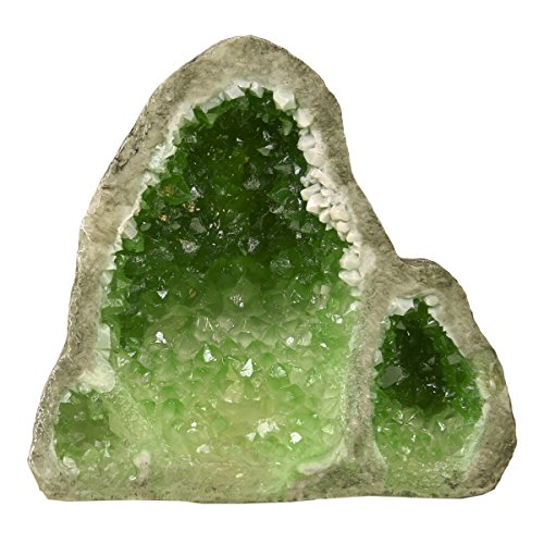 Blue Ribbon EE-1134 Tall Glow in The Dark Geode Stone Exotic Environments Aquarium Ornament, Green Blue Ribbon EE-1134 Tall Glow in The Dark Geode Stone Exotic Environments Aquarium Ornament, Green