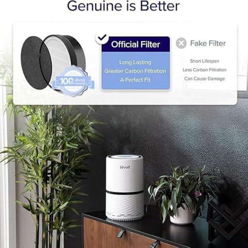 Image of Levoit LV-H132 Air Purifier Replacement Filter, Genuine Air Filters, 2 Count (Pack of 12)