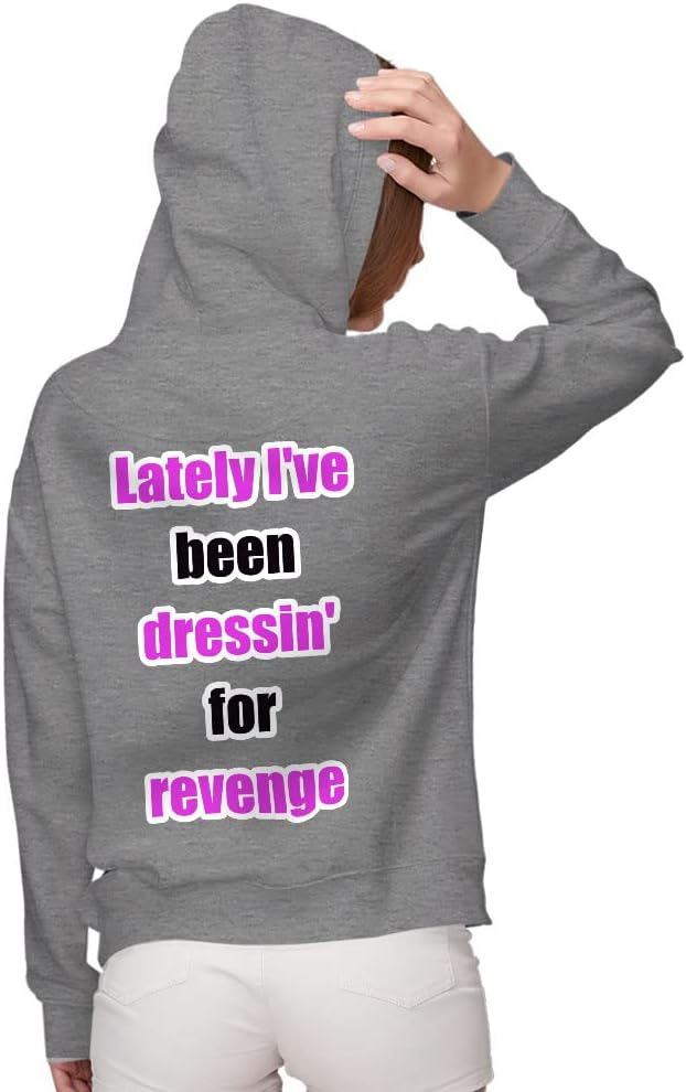 Cool Funny Women's Zip Hoodie - Revenge Hooded Sweatshirt - Trendy Hoodie
