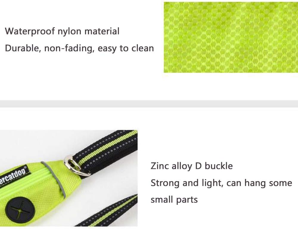 Dog Lead with Poop Bag, 47" Nylon Dog Rope Leash with Handle, Reflective and Durable,Training Dog Lead,Waste Bag Dispenser for Small, Medium and Large Dogs Walking, Running Or Hiking