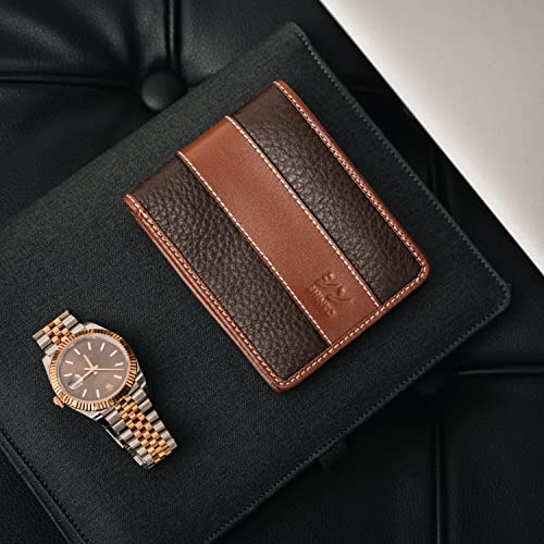 SHINKO Italian Leather Wallet for Men, RFID Blocking, Smooth Leather Card Holder, Bifold Men's Wallet, Safe Card Case, Men's Slim Wallet Versatile and Minimalist Wallet for Men4