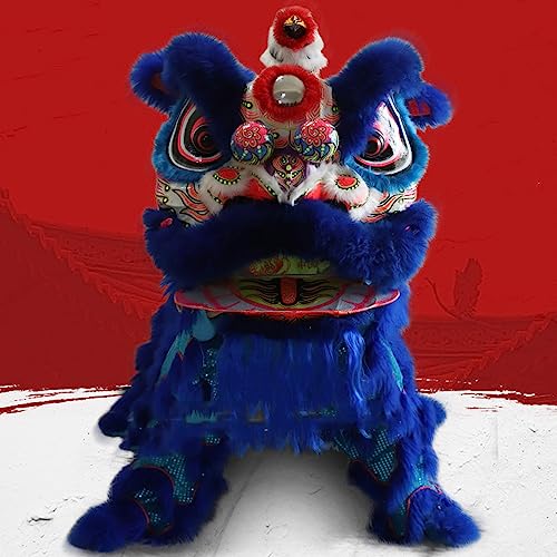 Traje da mascote da dança do leão lã dança do leão ano novo chinês mascote da dança do leão dança do
