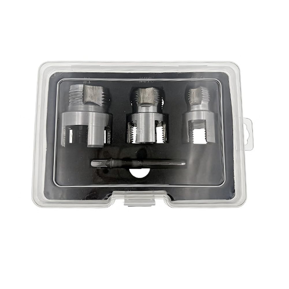 Jnchdghwa As Shown Pvc Pipe Thread Cutting Tool Kit For Dn15 For Dn20 Pipes With Internal& External Threading Functionality