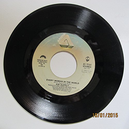 Air Supply 45 RPM Every Woman in the World / Having You Near Me Air Supply 45 RPM Every Woman in the World / Having You Near Me