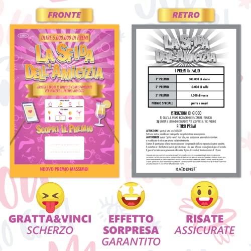 KAIDENSI-Gratta-e-Vinci-Personalizzato-Idea-Regalo-Migliore-Amica-Originale-La-Sfida-dellAmicizia-Idee-Regali-Divertenti-Gadget-Scherzi-Compleanno-Donna-Speciale