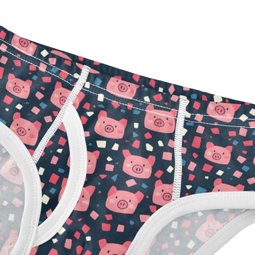 Boys' Exclusive Briefs Toddler Underwear 95% Combed Cotton Boxerbriefs 2T Piglets Confetti Pattern4