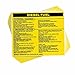 Brady 93522, Hazardous Material Label:Dot 5800.4-1987, 3 3/4" Height x 4 1/2" Width, Black on Yellow, Legend "Diesel Fuel" (25 per Package)