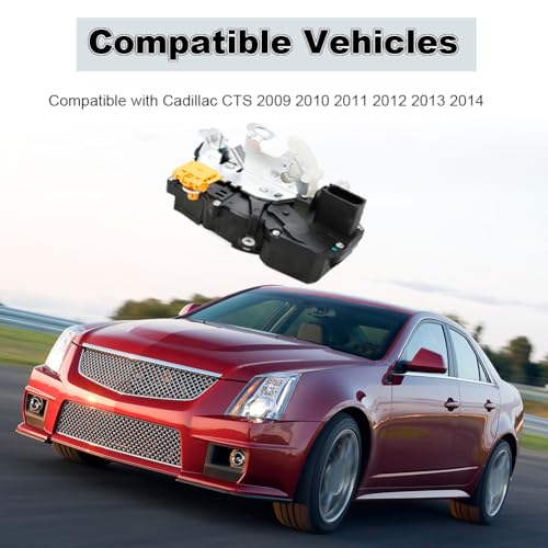 Image of Front Left Driver Side Door Lock Actuator Compatible with Cadillac CTS 2009 2010 2011 2012 2013 2014 Door Latch Lock Actuator Replacement for 22741951 25876534 20786539 20922215 22791029