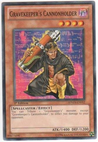 Amazon.com: Yu-Gi-Oh! - Gravekeeper's Cannonholder (SDMA-EN012) - Structure  Deck: Marik - 1st Edition