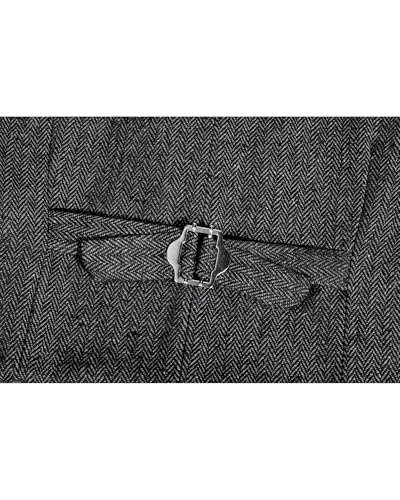Image of Retro Boys Tweed Vest for Kids Formal Dress Herringbone Suit Vest for Toddler Boy Wedding Waistcoat
