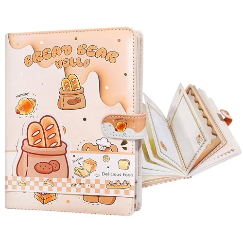 Image of FunBlast Cute Cartoon Kawaii Diary - Bread Bear Design Lockable Notebook, Personal Journal with 112 Sheets for Girls & Boys, Birthday Gifts (Multicolour)