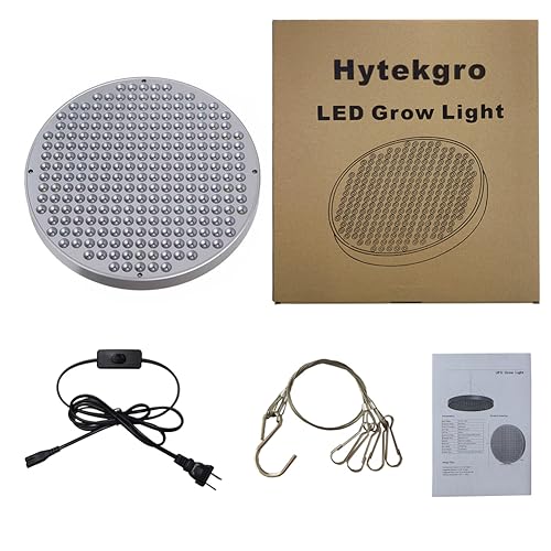 Hytekgro Painel de Lâmpada Led Grow Light 50W Ufo Lâmpada de Cultivo de Plantas com 250 Leds Vermelh