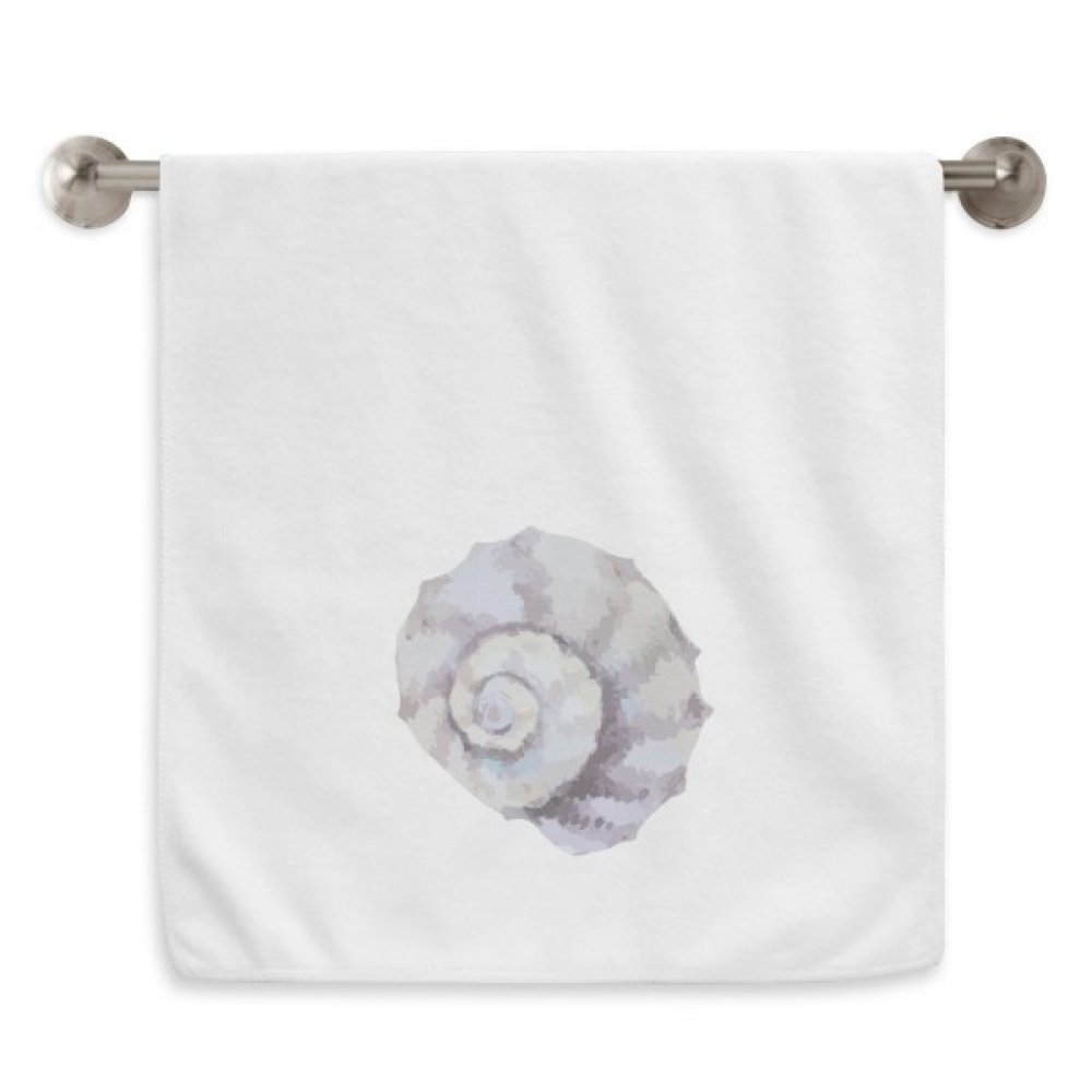 Serviette moelleuse escargot coloré débarbouillette blanche douceur marine enfant