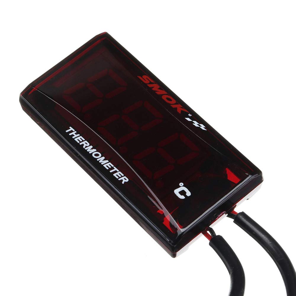 Universal LCD Digital Motorcycle Instruments Termometro Temperatura dell'Acqua - Azzurro