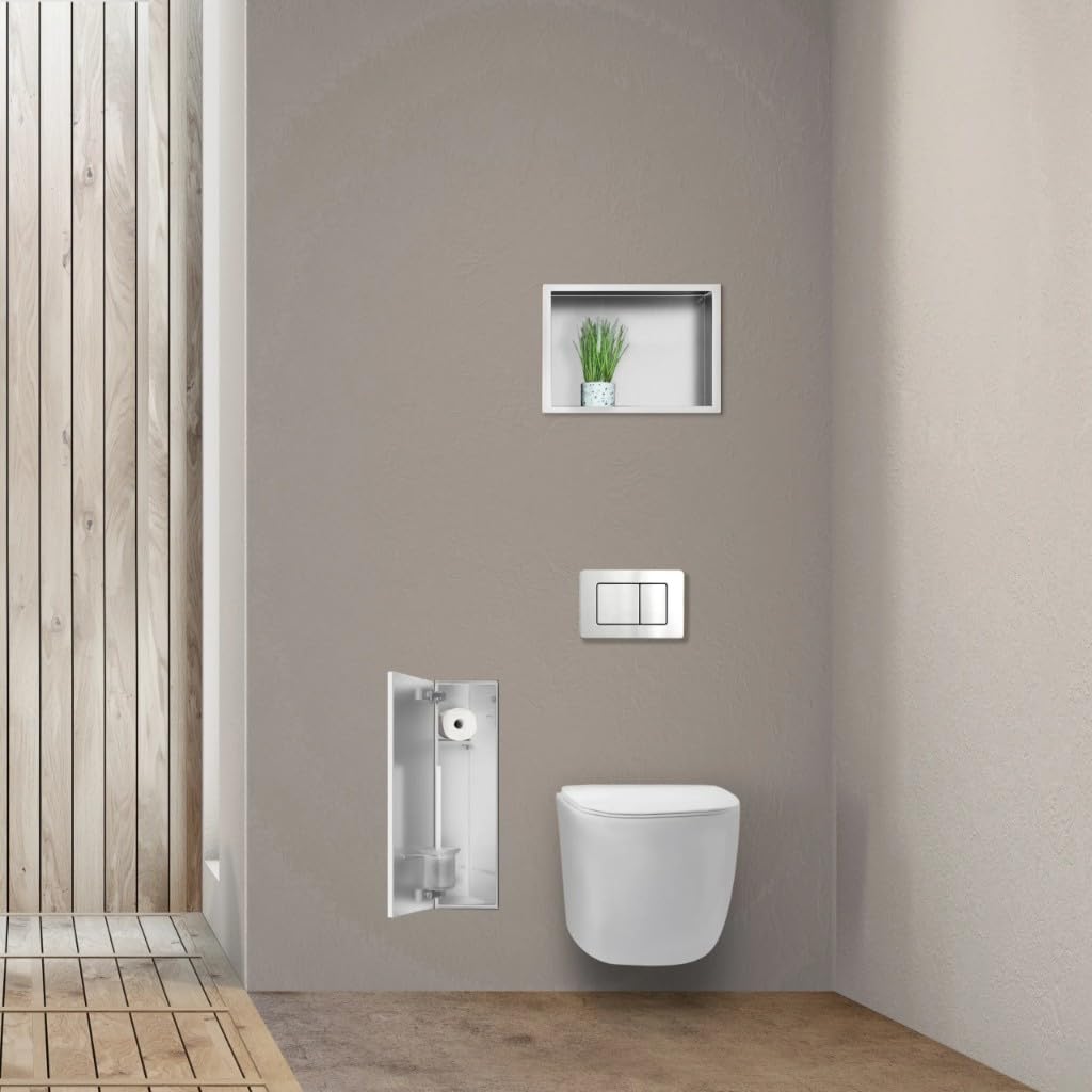 Badezimmerschrank für Klobürste 68,2x23,2x15 cm