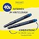 ONLINE 40x kompatible LAMY Patronen blau, auch für Pelikan, Stabilo etc, Universal Tintenpatronen, Füller Patronen, löschbar, für Füllhalter & Tintenroller, Vorteilspack königsblau