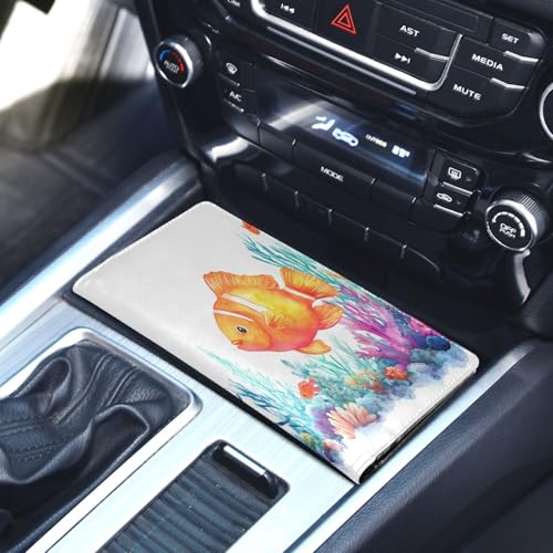 Organizador para auto compacto de cuero miniatura 5