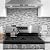 URCOLOR 10-Sheet Kitchen Backsplash Tiles Peel and Stick, 12”×12” Self Adhesive Wall Tile for Bathroom, Brushed Silver Gray
