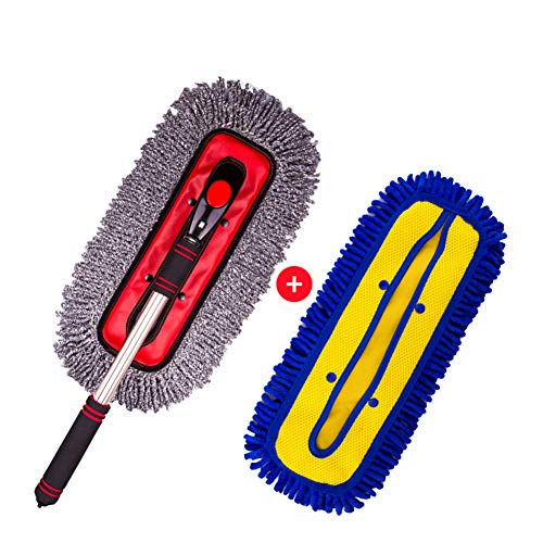 Autowasch-Mopp-Kit, Teleskop-Durchflussbürste, Waschbürste Zum Waschen, Trocknen, Wachsen, Staubwischen Und Polieren