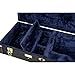 Crossrock Hard-Shell Wooden Case fits F-style Mandola-Stainless Steel Latches, Sponge Lining, Metal Feet, Storage Space - Black (CRW620MLBK-R)