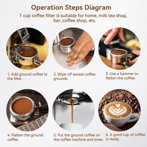 Image of 51mm Portafilter, Premium Coffee Accessory for Espresso Machines, Stainless Steel Filter Basket for Enhanced Extraction, Compatible with 51mm Portafilter Coffee Equipment