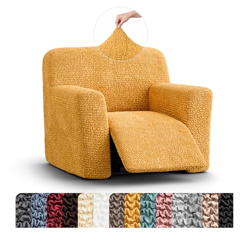 PAULATO BY GA.I.CO. PAULATO BY GA.I.CO. Recliner Cover – Soft Form-Fit Slipcover – Stretch 1-Piece Reclining Furniture Protector – Machine Washable Hypoallergenic Fabric – Mango (Recliner 24"-39" Wide) sold by Mamma Mia Covers - Amazon