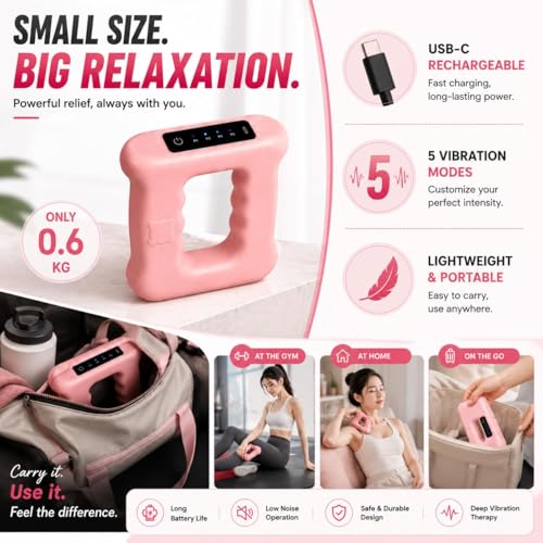 Image of Multifunctional Full-Body Fascial Ring, Deep Tissue Vibrations,High-Frequency Vibration, Adjustable Massage Modes,Portable Electric Fascia Blaster for Muscle Knot Recovery & Relaxation (Style 8)