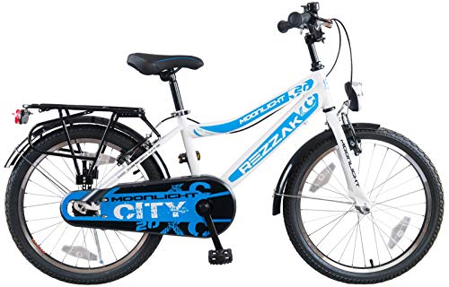 Rezzak 20 Zoll Fahrrad Kinderfahrrad City Jungenfahrrad Kinderfahrrad Jungen Rücktrittbremse RH 33 Weiss Blau NEU -042