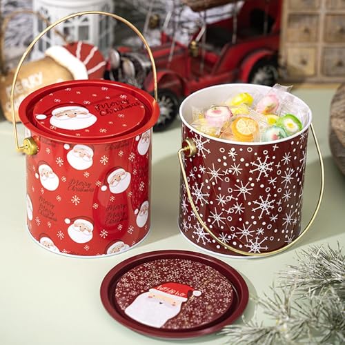 Boîtes à biscuits de Noël avec couvercle hermétique pour conserver le café