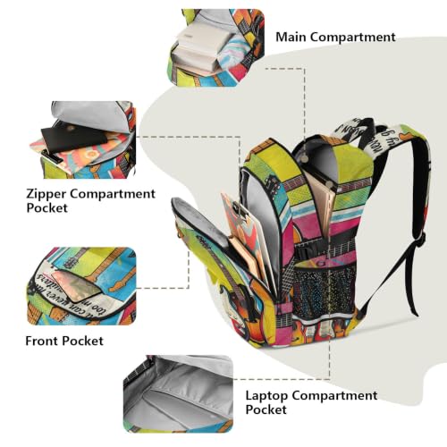 Mochila de viaje grande para escapadas de fin de semana y clases de música 5