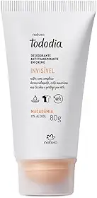 NATURA TODODIA DESODORANTE CREME MACADAMIA INVISIVEL 80G