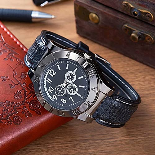 Reloj encendedor USB militar para hombre casual miniatura 4