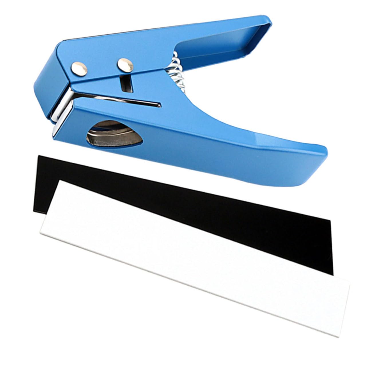 Punzón Cortador de Púas de Guitarra R26b de Metal Azul | Uso Fácil y Duradero, Herramienta para Hacer Guitarras, para Guitarristas y Plumillas