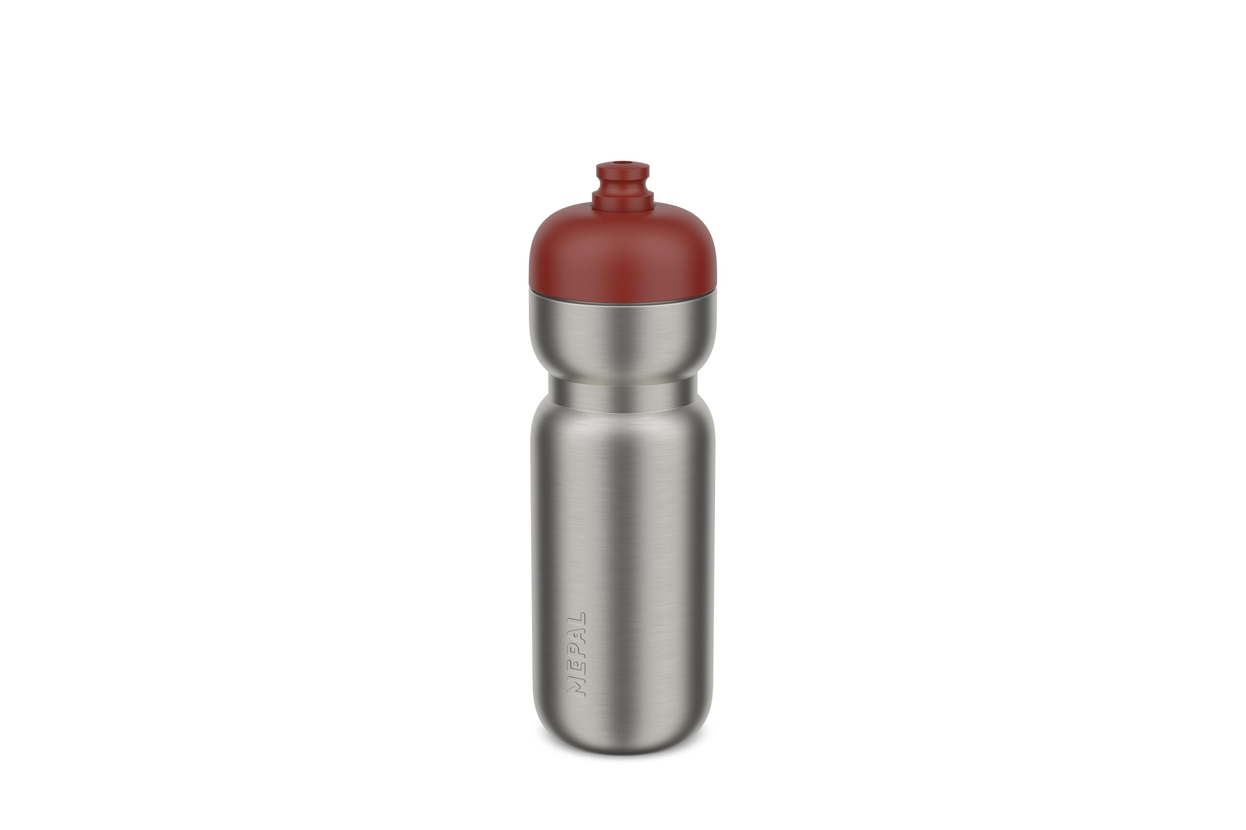 Mepal - Stainless steel Pull Bottle Sport - Leakproof - Just Grab, Pull and Hydrate - Lightweight Stainless Steel - Water Bottle - 800 ml - Mountain red