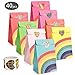 Powcan 40pcs Papel Regalo Bolsas con Pegatinas, Fiesta de Cumpleaños Favores Bolsas Bolsas Dulces para Niña Baby Shower Suministros para Fiestas de Niños