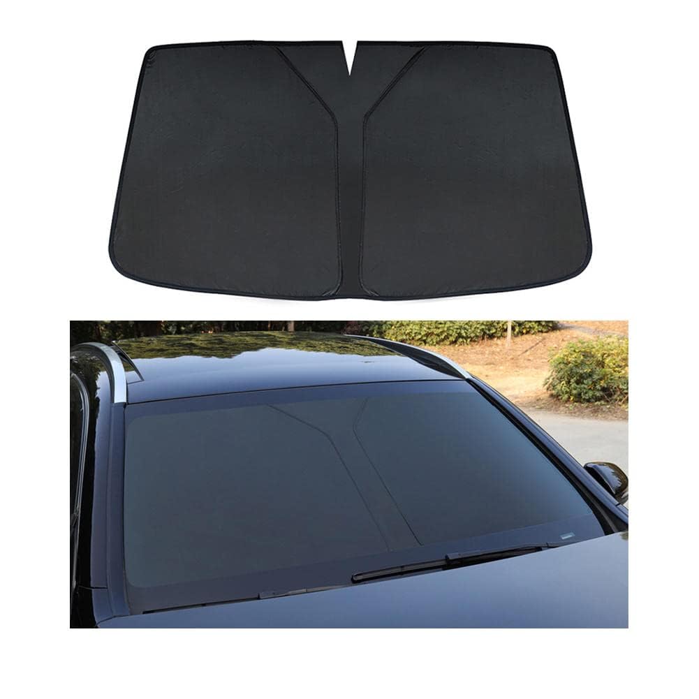 RYOSRKQMK Car Windscreen Sun Shade, for Audi A1 GB Sportback 2018-2026 Foldable Front Windshield Sunshade Internal Blackout Privacy Reflective UV Dust Protector,A