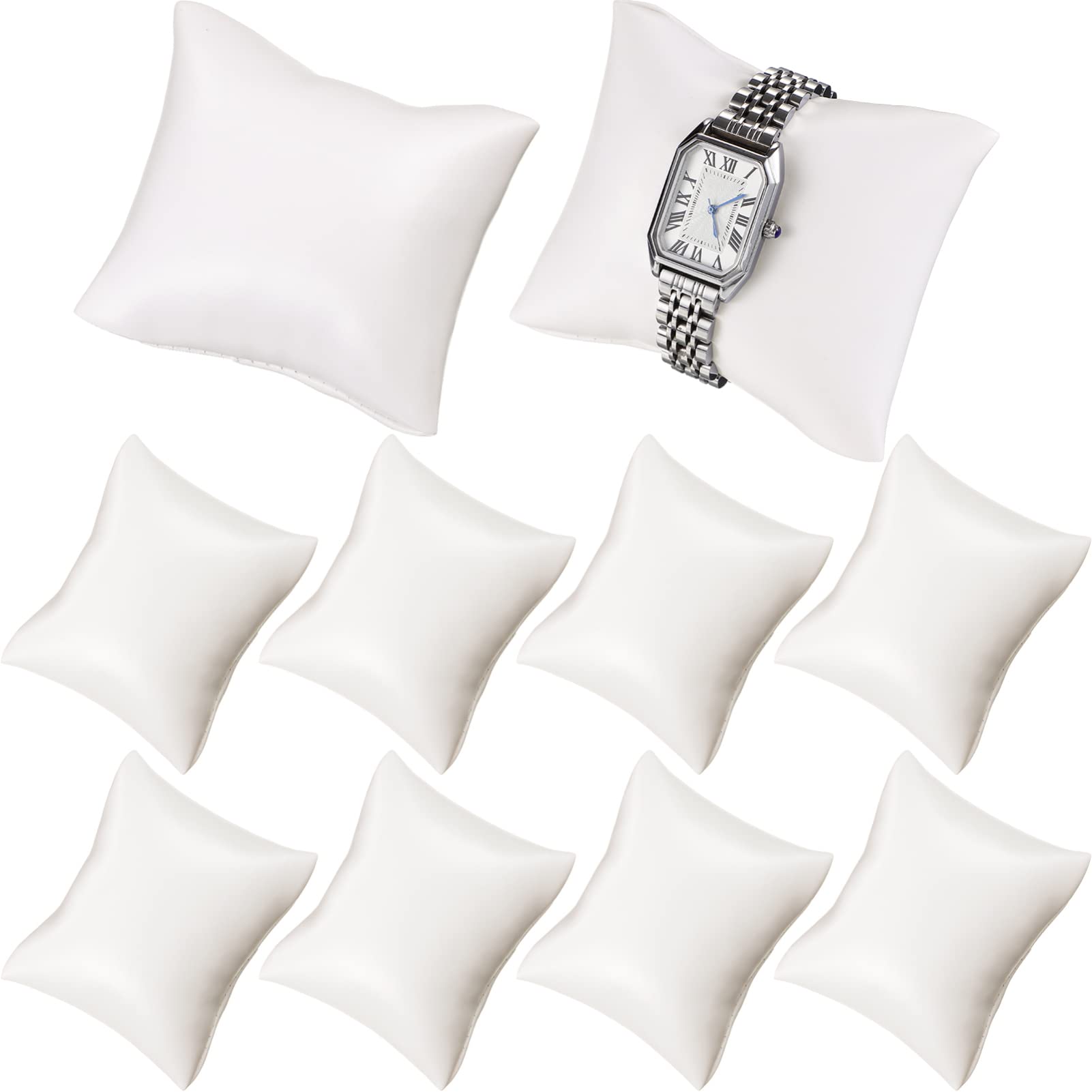 Lot De 2 Coussins Présentation Pour Bracelets & Montres - Flanelle Douce - Pour Vitrine Ou Rangement