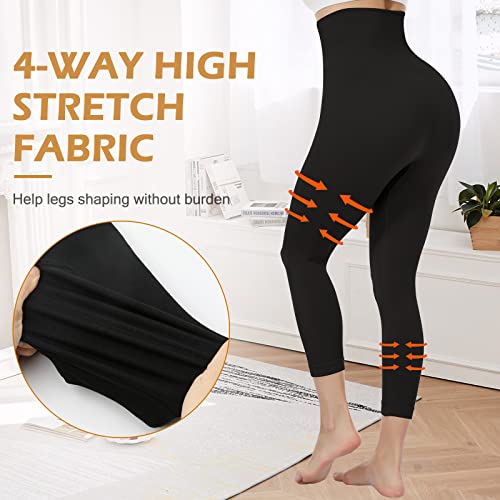 JOYSHAPER Shapewear Leggings for Women High Waisted Tummy Control Body Shaper Footless Tights Butt Lift Yoga Pants4