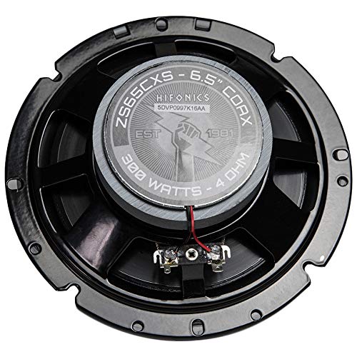 Hifonics Zeus ZS65CXS 6.5 Inch 3 Way 300W Shallow Mount Coaxial Speakers, Pair