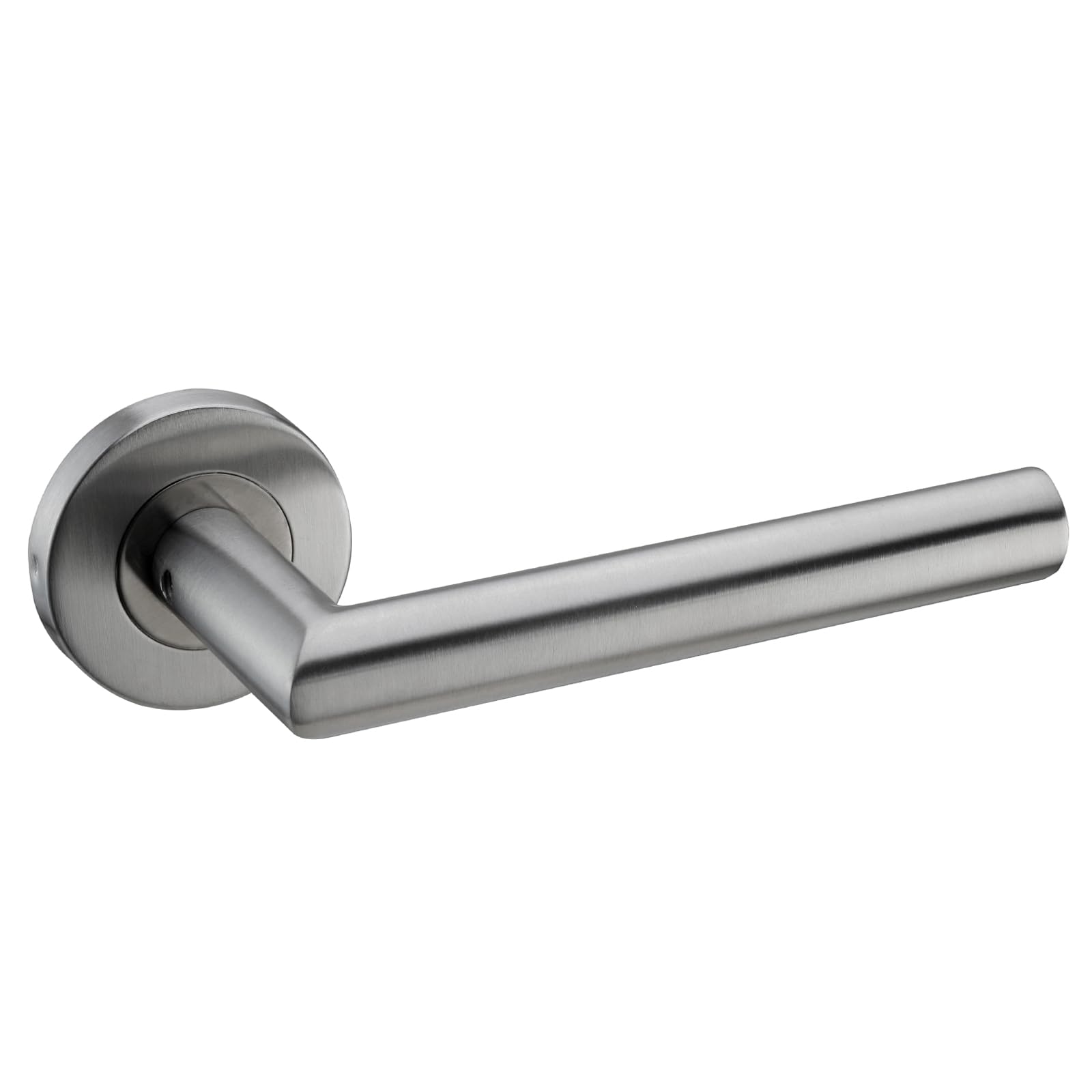 Access Hardware Satin Stainless Steel Mitred Lever On Rose Internal Door Handles With Finish