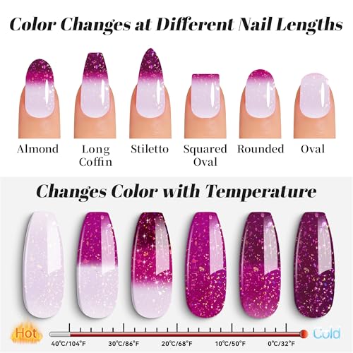 Esmalte de Uñas Gel Cambia Color 15ml Multicolor miniatura 7
