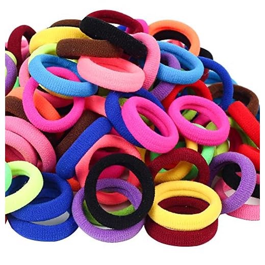 120 Pcs Baby Hair Ties, Cotton Toddler Hair Ties for Girls and Kids, Multicolor Small Seamless Hair Bands Elastic Ponytail Holders(15 Colors )