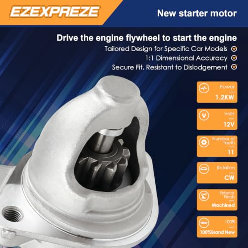Image of Ezexpreze 16037 Starter for Kia Optima 2016-2018, Sportage 2017-2022 & Hyundai Elantra N /Kona 2022-2023, Tucson, Veloster N, 2.0L 2.4L