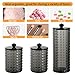 FHISKUNYU 3 Pcs Dispensador de Almohadillas Desmaquillantes Negro Imagen de FHISKUNYU 3 Pcs Dispensador de Almohadillas Desmaquillantes Negro