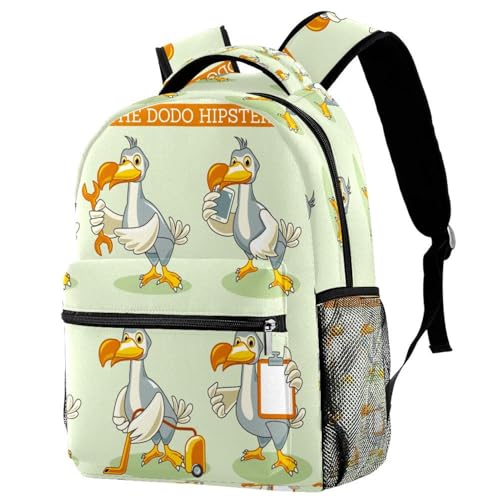 RODAILYCAY Mochila de viaje azul dinosaurio para laptop, mochila de escuela secundaria, mochila de gran capacidad, bonita mochila para hombres y mujeres, Multicolor 2, 29.4x20x40cm/11.5x8x16 in