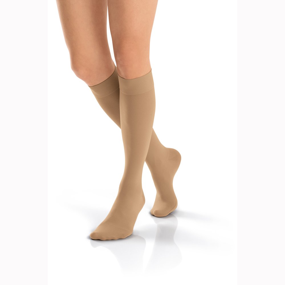 BSN Medical/Jobst 115615 Opaque Compression Hose, Knee High, 20-30 MMHG, Closed Toe, Petite, Medium, Natural