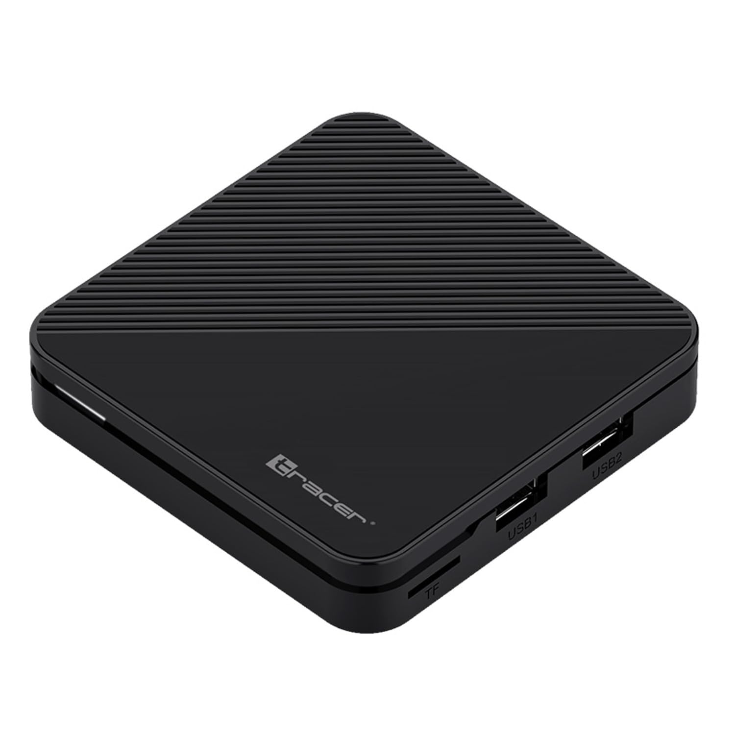 Lecteur multimédia Tracer TV Box | Android 14 4K HDR Wi-Fi Bluetooth 5.0 2 Go de RAM 16 Go de mémoire Quad Core ARM Cortex-A53 Mali-G31 port HDMI LAN | télécommande incluse