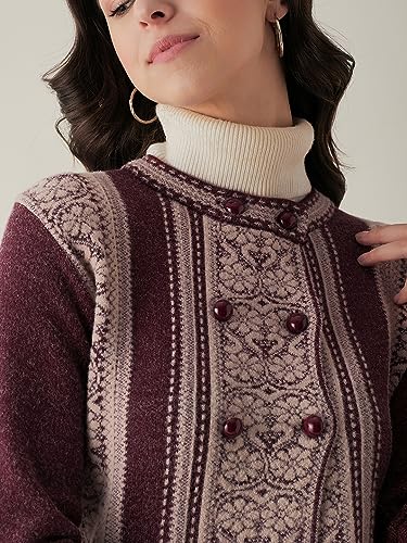 Image of Modeve Women Zig Zag Print Casual Sweater for Winter||Winterwear||