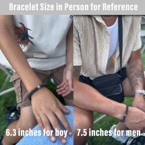 Pulsera artesanal con piedra natural para hombre miniatura 4