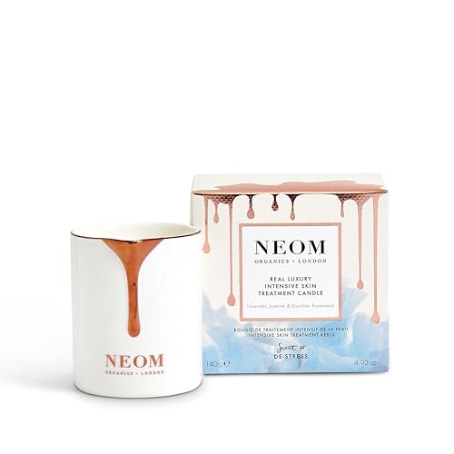 NEOM- Real Luxury Intensive Skin Treatment Candle, 140g | Cocoa Butter & Almond Oil | Lavender & Rosewood Scent | Scent to De Stress
